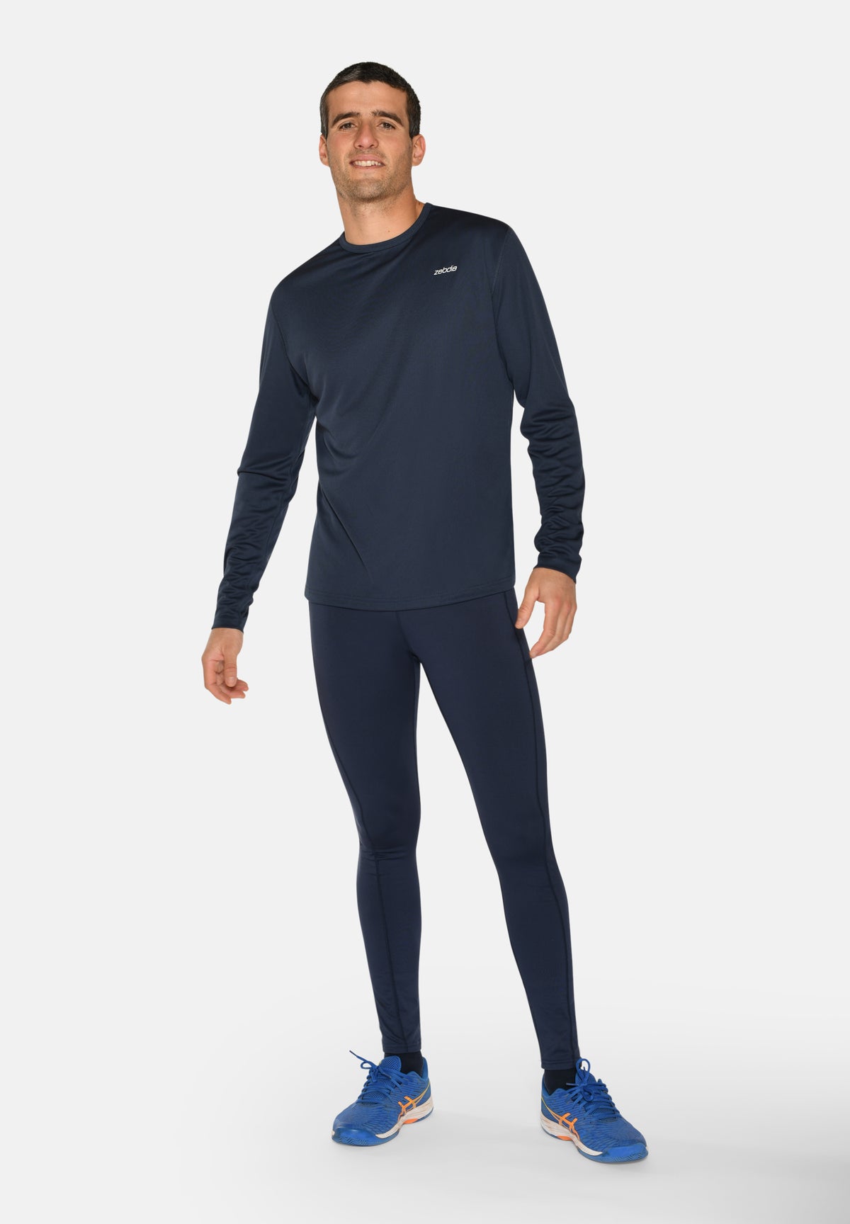 Langærmet Sports T-shirt til Herre – Navy