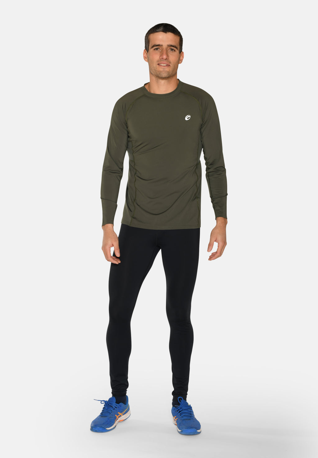 Langærmet Baselayer til Herre – Army Green