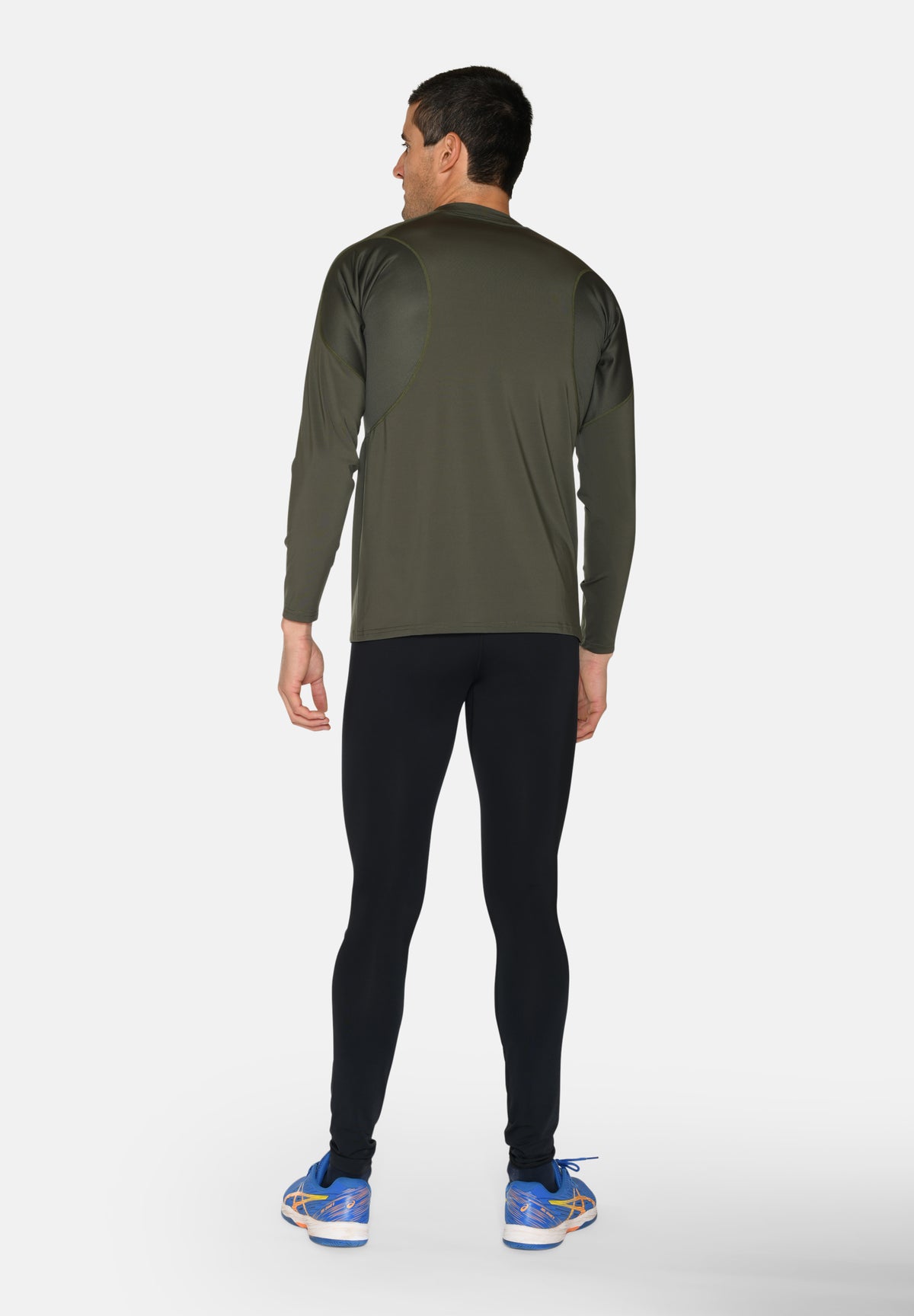 Langærmet Baselayer til Herre – Army Green
