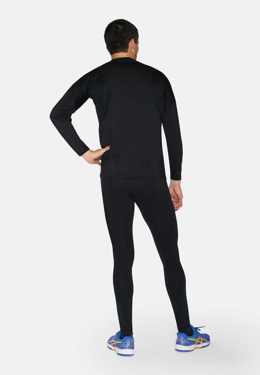 Langærmet Baselayer til Herre – Sort