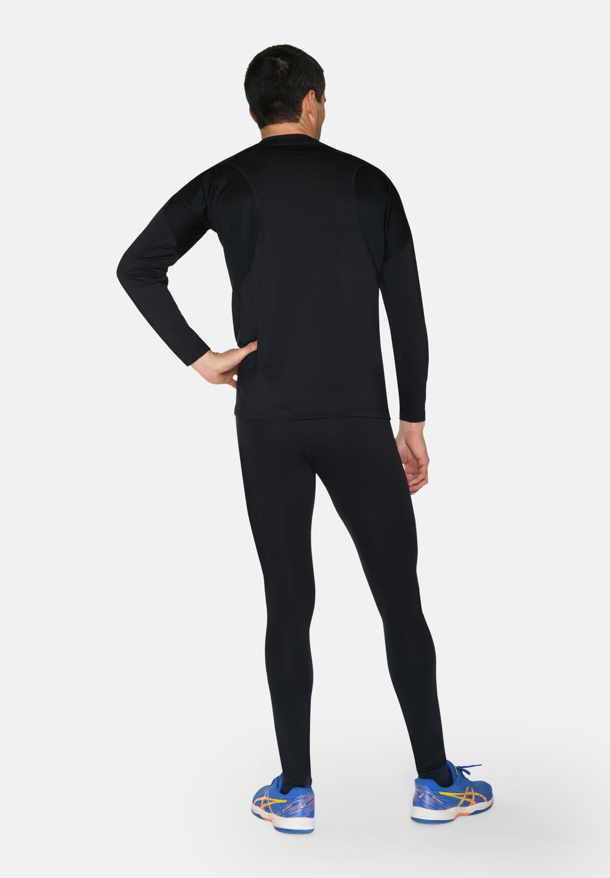 Langærmet Baselayer til Herre – Sort